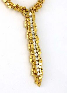 Hefty 18K Solid Gold 1 8 cts Diamonds Ladies Necklace