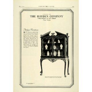 1922 Ad Hayden Antique English Furniture Georgian Mahogany