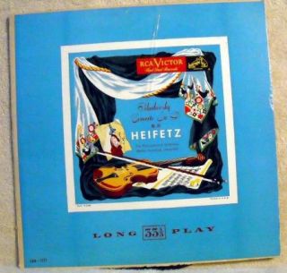 Heifetz Tchaikovsky Concerto in D No 35 Vintage LP