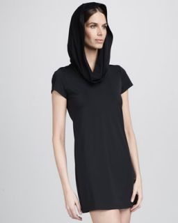 spf 50 cowl neck coverup black