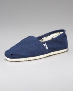 TOMS Classic Canvas Slip On, Navy   