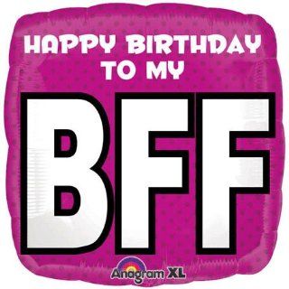  Birthday to My BFF Square 18 Mylar Balloon