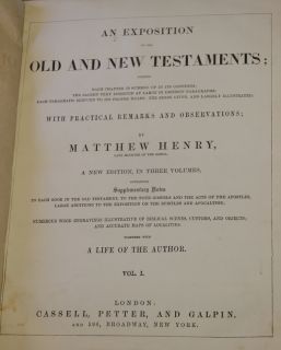 Matthew Henrys Commentary on Bible Set Complete 1835 Maps Illus 3
