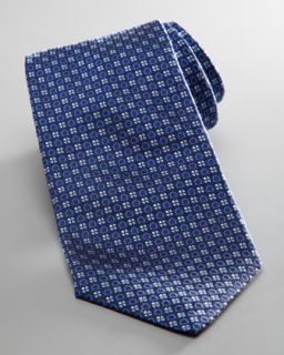 Salvatore Ferragamo Repp Stripe Silk Tie, Blue/Red   