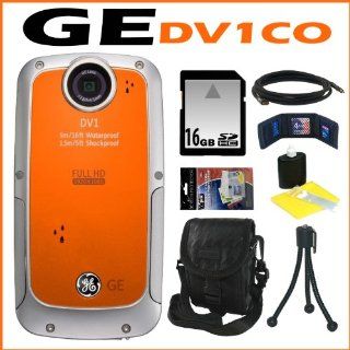 GE DV1 CO Waterproof/Shockproof 1080P Pocket Video Camera