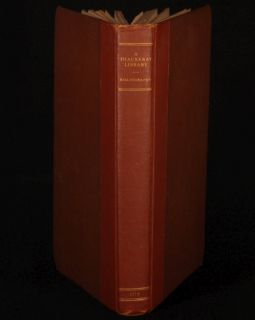 1919 Thackeray Library by Henry Sayre Van Duzer Signed