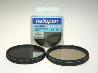 Heliopan 77mm Variable ND Neutral Density Filter, 1   6 Stops, made in
