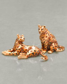 Jay Strongwater Leopard Salt & Pepper Shakers   