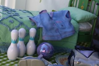 American Girl Bowling Uniform Gear Large Lot First Few Pictures