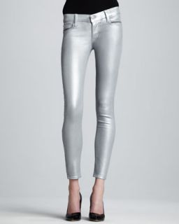T58X0 Hudson Krista Silver Super Skinny Jeans