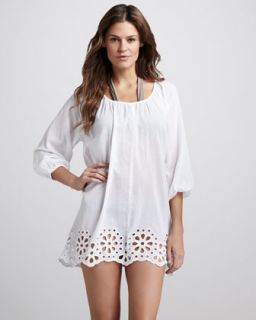 T5XNH Seafolly Satisfaction Eyelet Hem Coverup Caftan