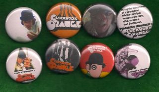 Clockwork Orange Pins Buttons Badges Kubrick Movie