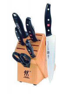 Zwilling J A Henckels Twin Signature 7 Piece Knife Set With Block