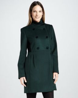 Badgley Mischka Outerwear Ireland Velvet Back Coat   