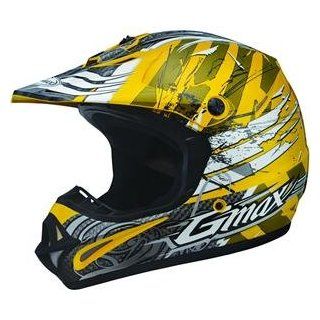 GMax Youth GM46Y Shredder Helmet   Youth Small/Yellow/White  