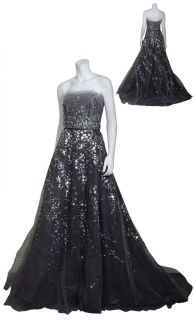 Carolina Herrera Exquisite Tulle Sequins Formal Ball Gown Dress $7990