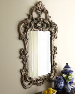 H66SP Silvery Baroque Style Mirror