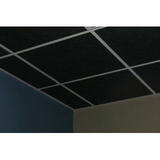 10) Black Acoustic Ceiling Tiles   48 x 24 Fiberglass Sound Board