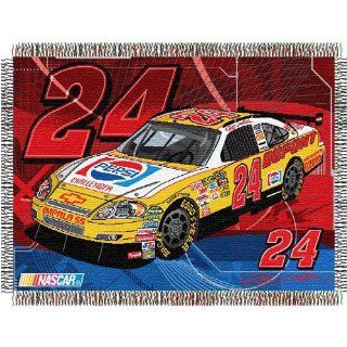 Jeff Gordon #24 NASCAR Retro Flash Woven Tapestry Throw