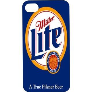 One Piece iPhone 4 or 4s White Plastic Case Miller Lite