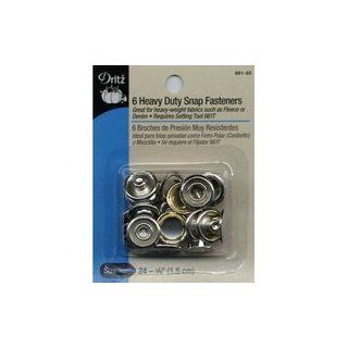  Fasteners Nickel   Size 24   5/8 Inch   6 Count Arts, Crafts & Sewing