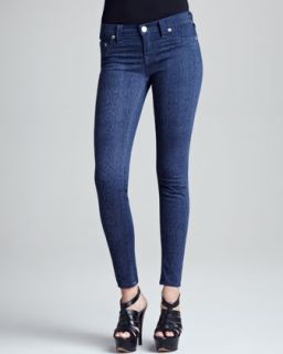 For All Mankind Skinny Snake Print Jeans   