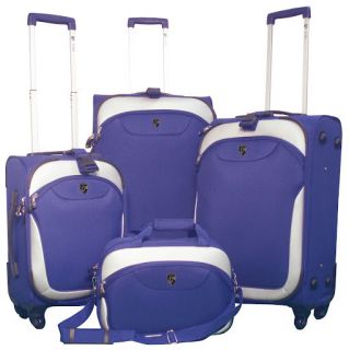 Heys EZ 4 Wheeler Expandable Spinner Luggage Set Blue