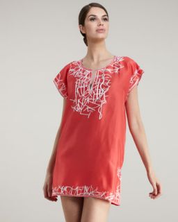 Debbie Katz Kimono Embroidered Tunic   