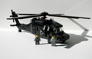Custom Lego Army Black Hawk Helicopter Military UH 60