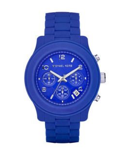 Michael Kors Silicone Watch, Blue   