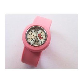 Hello Kitty Wrist Watch Braceletk Jelly Slap Color Pink Watches