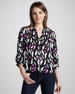 T5SKP Milly Stain Glass Print Blouse