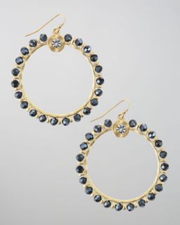 Panacea Crystal Circle Earrings   