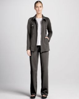  long sleeve linen top organic drawstring jacket pants petite $ 118 158
