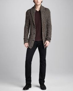 John Varvatos Star USA Layered Shawl Collar Cardigan, V Neck Sweater