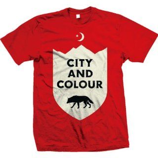 City and Colour Wolf T Shirt Mens Large Red Clothing