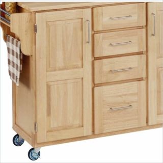 home styles furniture kitchen cart in natural finish 55153 the freedom
