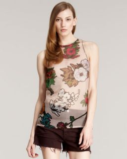 Silk Floral Top  