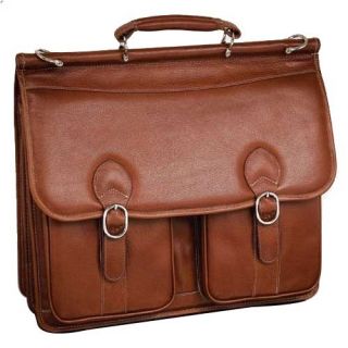 McKlein USA Hazel Crest Leather Double Compartment Laptop Case