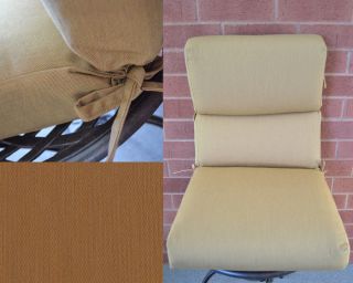  Outdoor Patio High Back Recliner Chair Cushion #5448 Canvas Cork