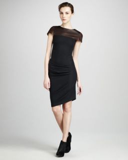 Catherine Malandrino Lace/Leather Dress   