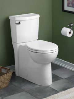  Round Front Flowise 1.28 gpf Toilet with Seat, White   