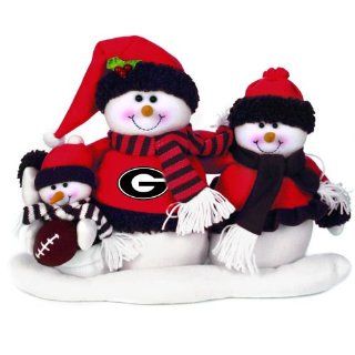 16.5 NCAA Georgia Bulldogs Plush Snowman Family Christmas