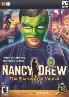 Nancy Drew 18 The Phantom of Venice Mystery PC Gamenew 767861000685