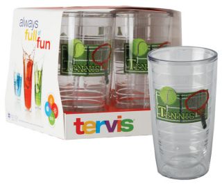 Tervis Tumblers with Tennis Theme Box of 4