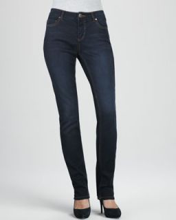 Eileen Fisher Organic Straight Leg Jeans, Black Indigo   