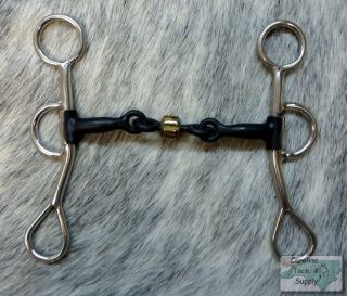  Colt Snaffle Bit w 5 Sweet Iron Roller Mouth New Horse Tack