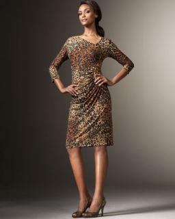 Lafayette 148 New York Leopard Print Dress   