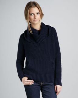  Cowl Neck Cashmere Sweater   