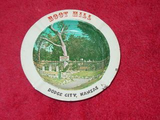 Boot Hill Dodge City Kansas Souvenir Ashtray